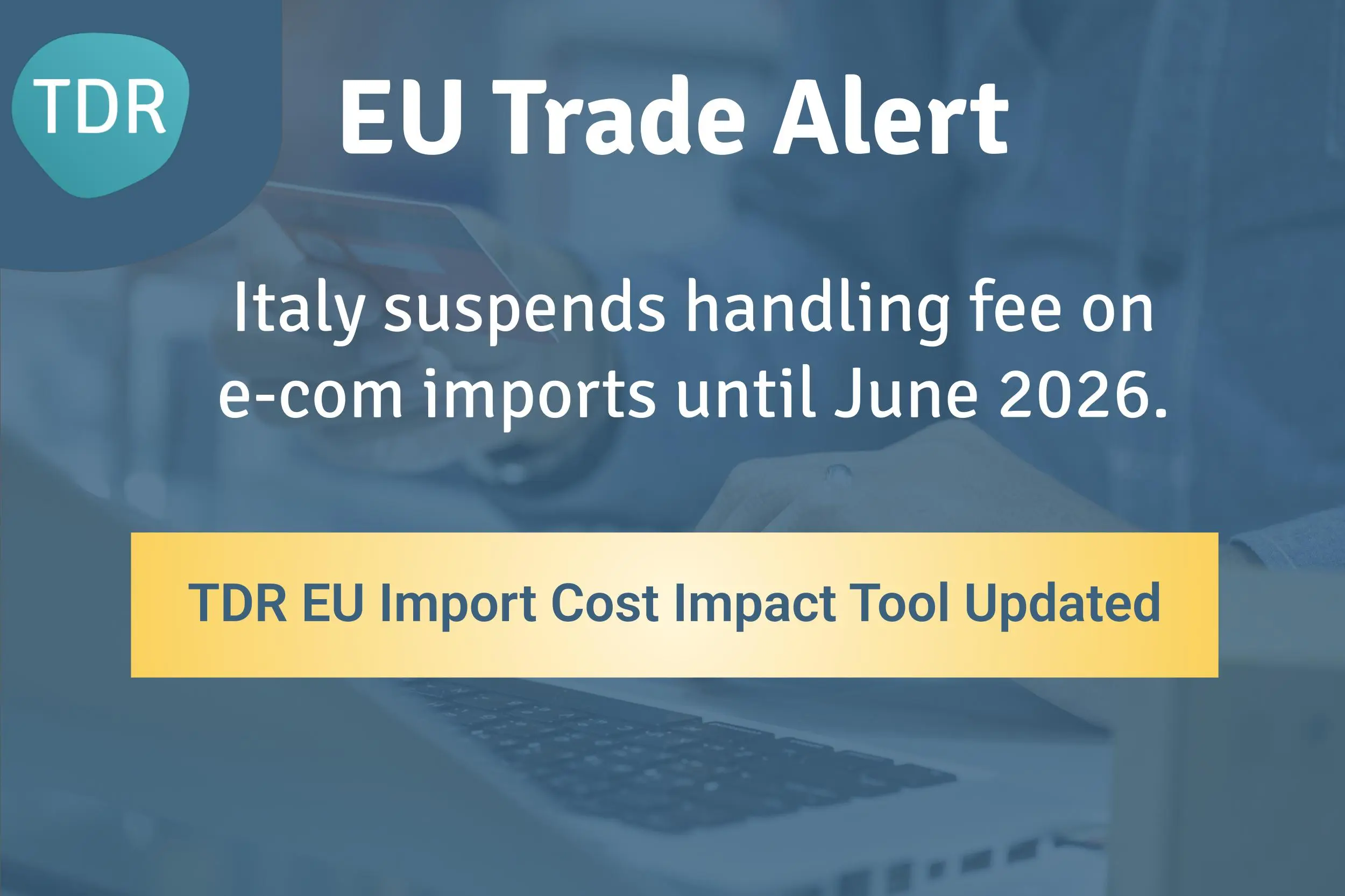 Italy suspends the €2 handling fee